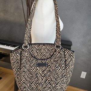 Vera Bradley Black and Tan Women's Bag